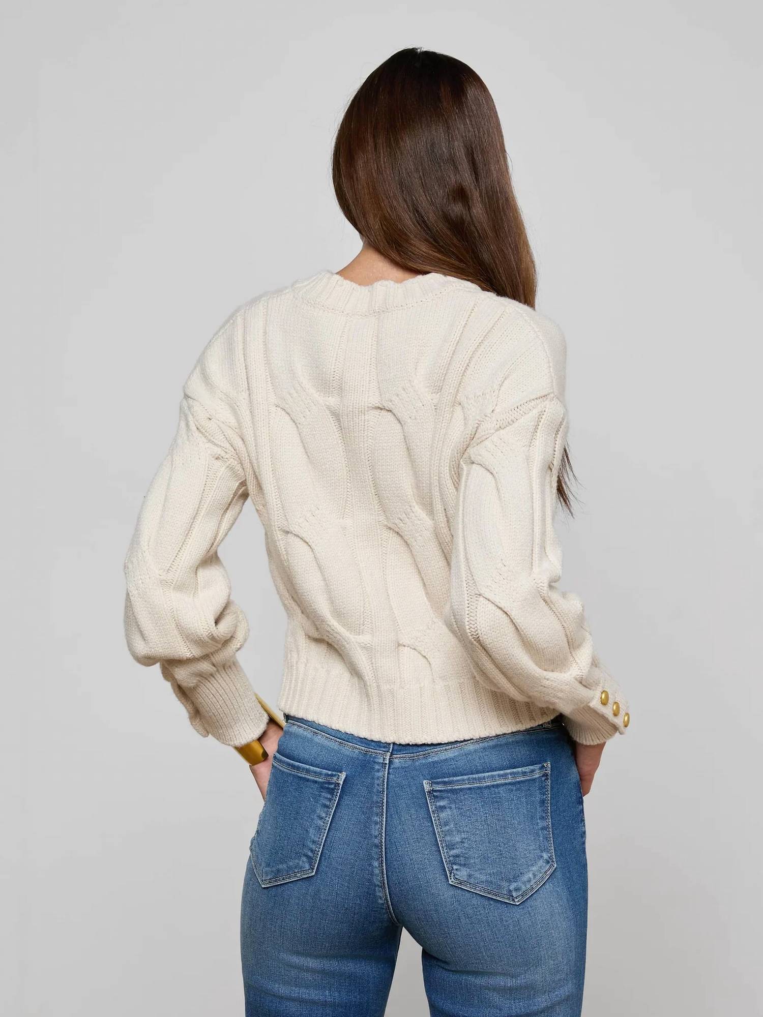 L'Agence - Storm Cable Knit Sweater