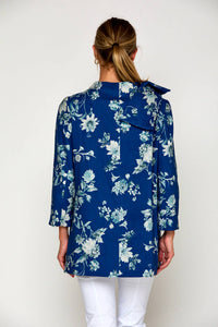 SARA CAMPBELL Sabrina Bow Jacket in mum garden - women's jacket - detail view