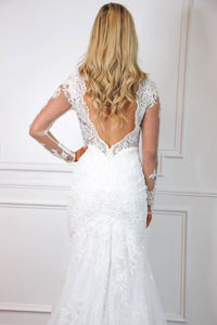 Cinderella Divine - Sophia Long Sleeve Lace Mermaid Wedding Dress