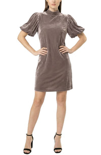 Area Stars - Women's Velvet Mock Neck Dress