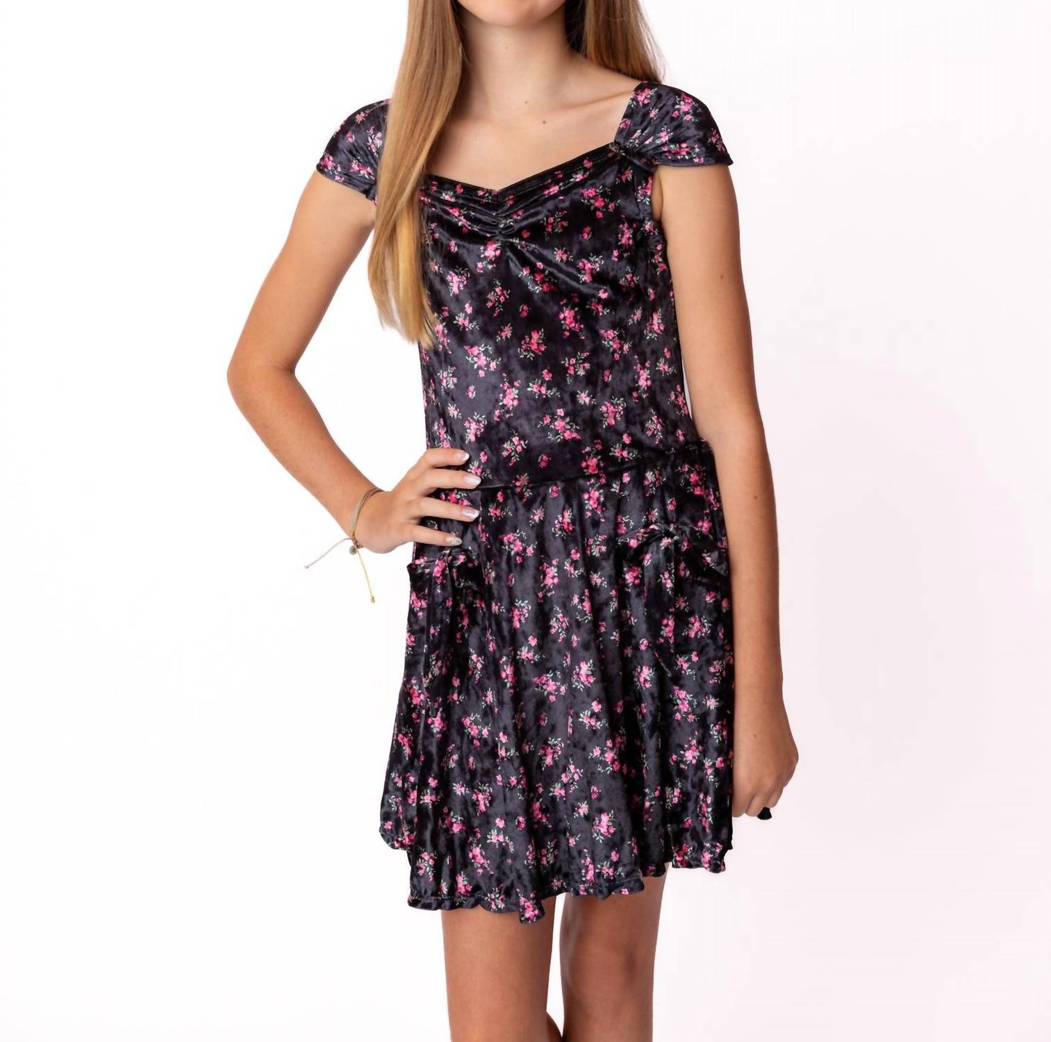 Flowers By Zoe - Flower Velvet Dress