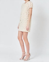 Endless Rose - Pearl And Tulle Mini Dress