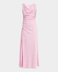 SIMKHAI Melaney Satin Maxi Dress in tulip - women's dress - view 4