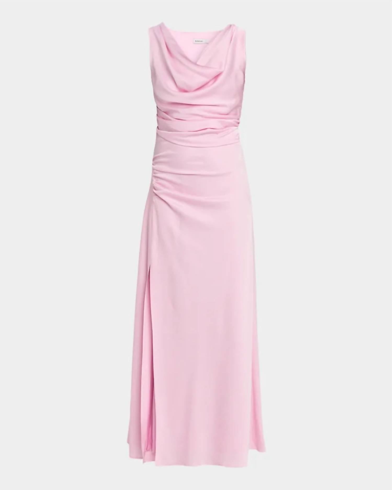 SIMKHAI Melaney Satin Maxi Dress in tulip - women's dress - view 4