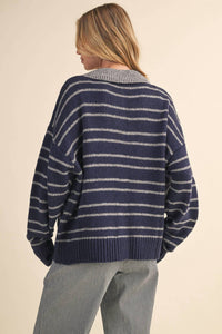 Klesis - Stripe Collar Sweater