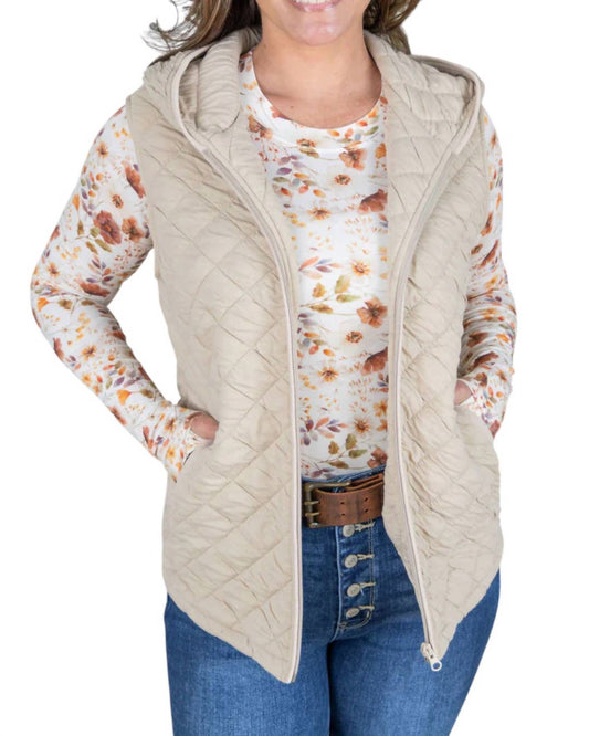 Michelle Mae - Heather Hooded Vest