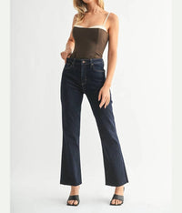 Just Black Denim - Cropped Flare Jeans