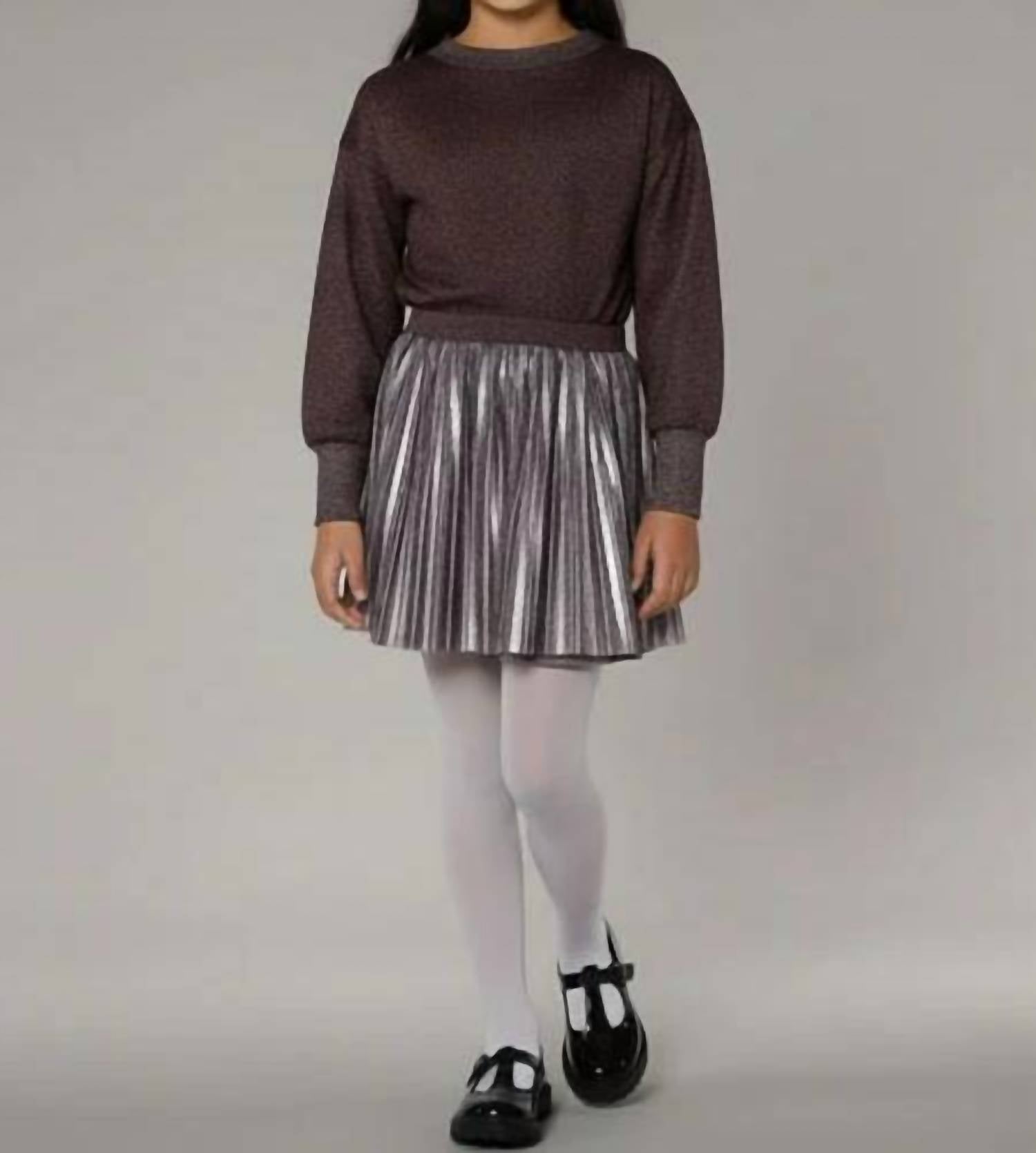 Deux Par Deux - Girls Bi-material Dress