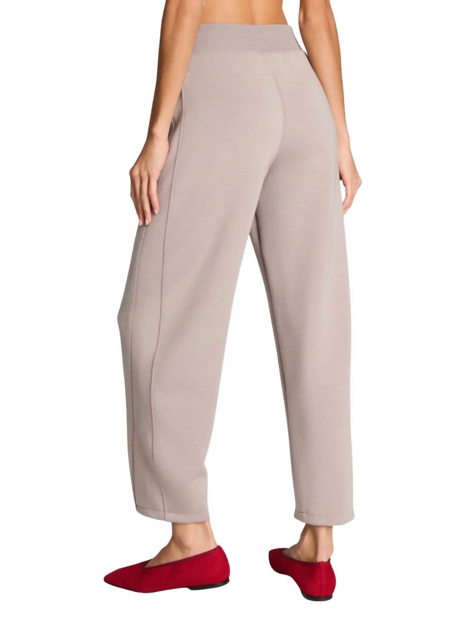 Spanx Women's Luxe Barrel Leg Pants in coastal fog - women's pants - alternate view