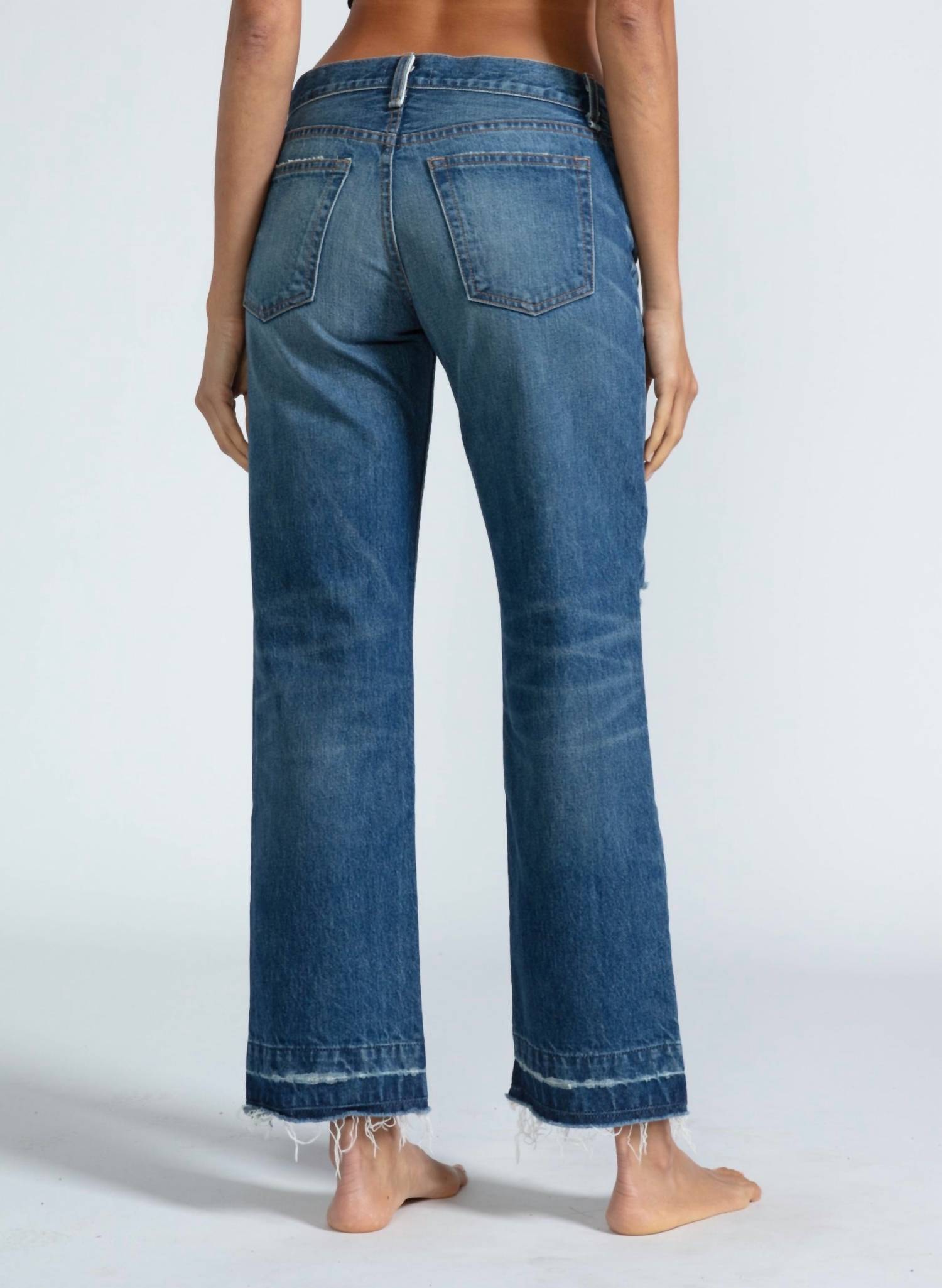 Askk Ny - Low Rise Straight Leg Jeans