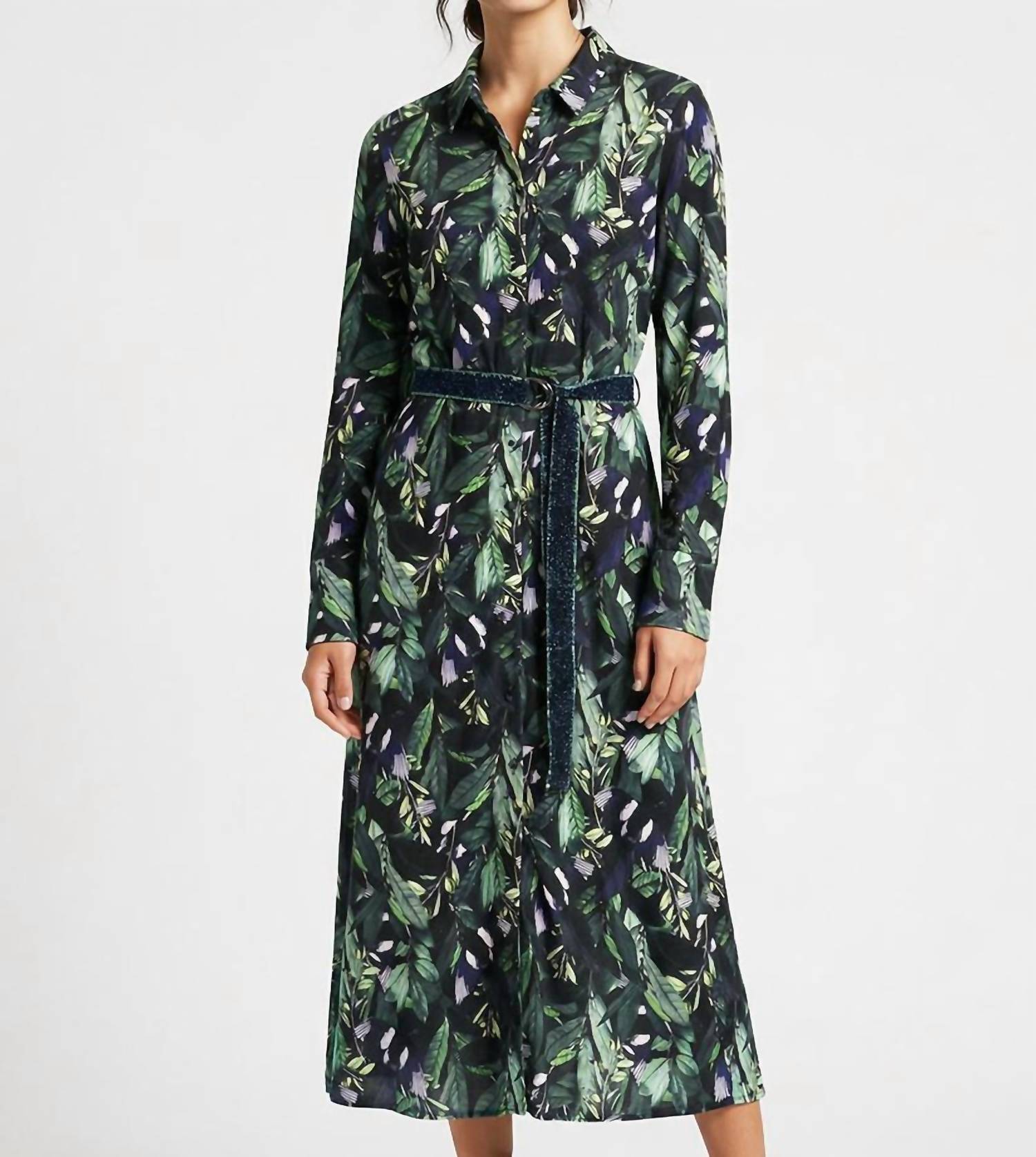 Desoto - Palm Print Shirt Dress