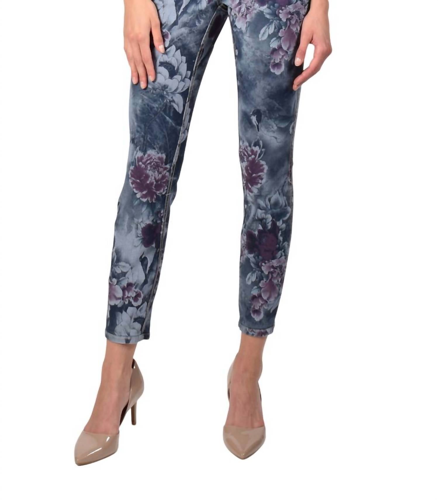 Frank Lyman - Reversible Floral Printed Jeans