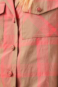 Hunter Bell - Day Glow Check Landon Top