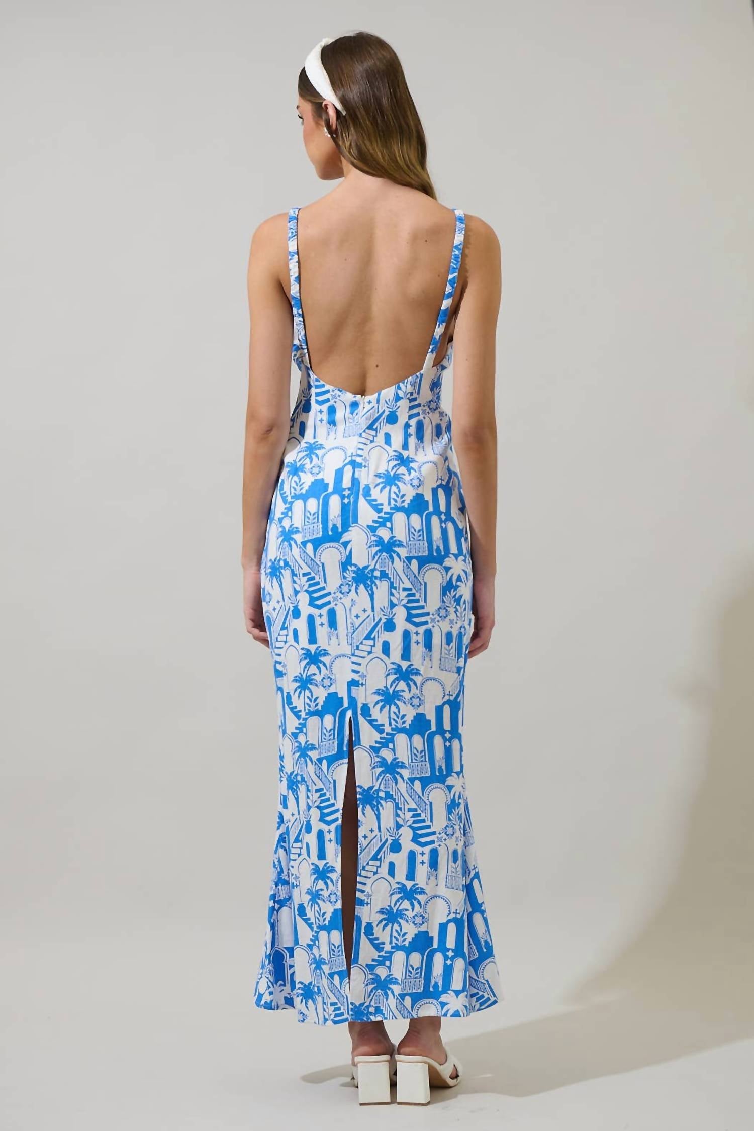 Sugarlips - Nala Mizie Open Back Maxi Dress
