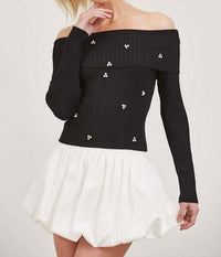 Blanco By Nature - Bubble Hem Mini Skirt