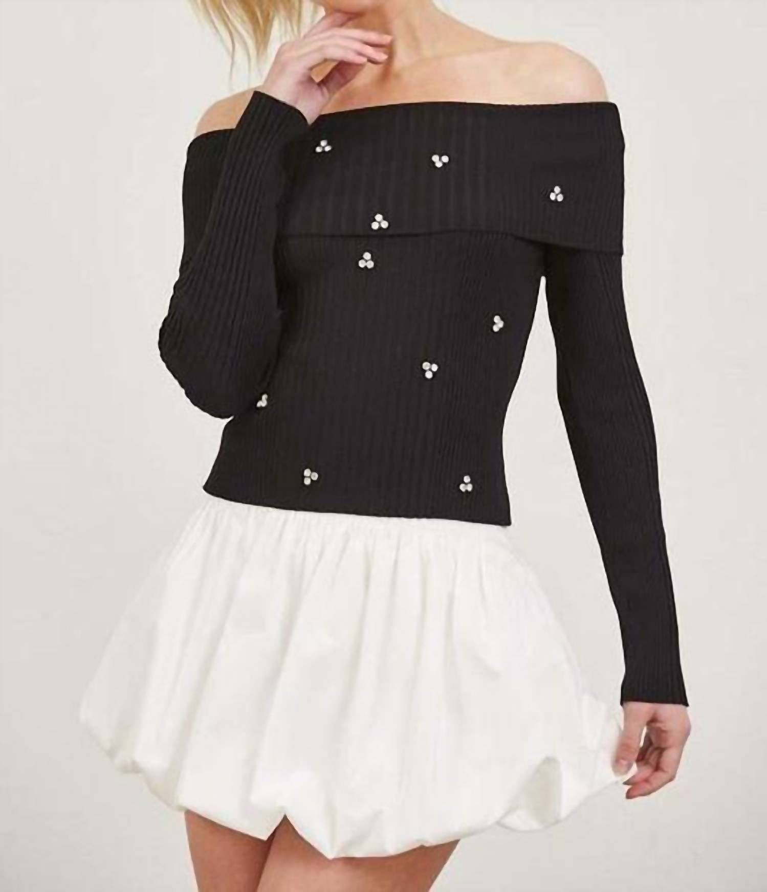 Blanco By Nature - Bubble Hem Mini Skirt
