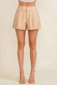 Cloud Ten - Faux Leather Shorts