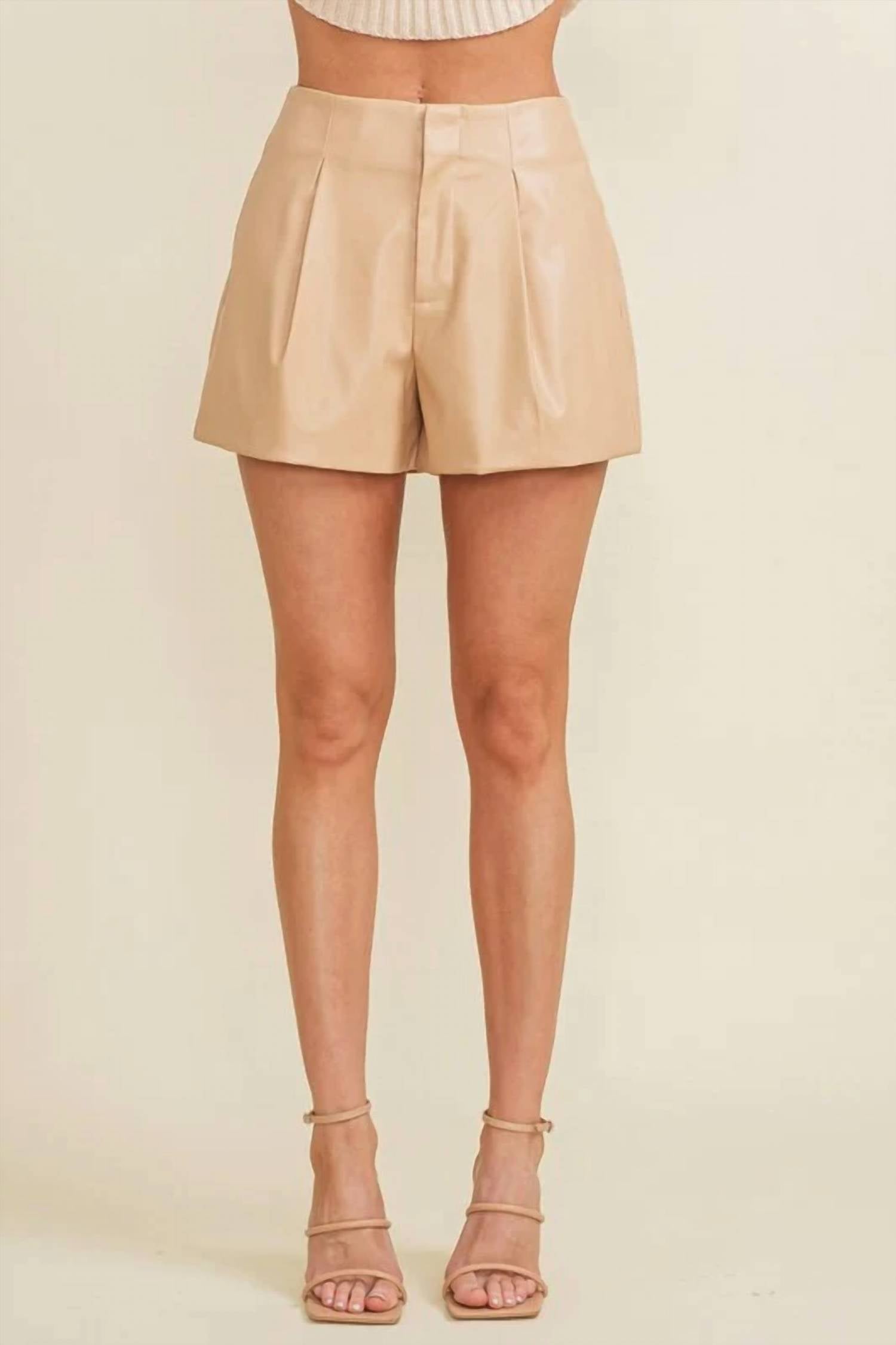 Cloud Ten - Faux Leather Shorts