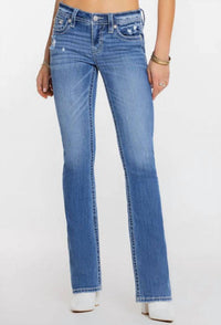 Miss Me Women's Bootcut Jean in medium vintage - women's jeans