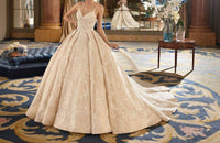 Demetrios - Eva Beaded Straps Gown