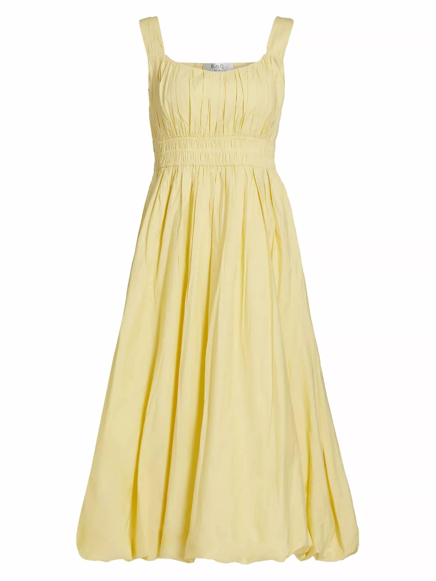 Sea - Emmet Poplin Midi Bubble Dress