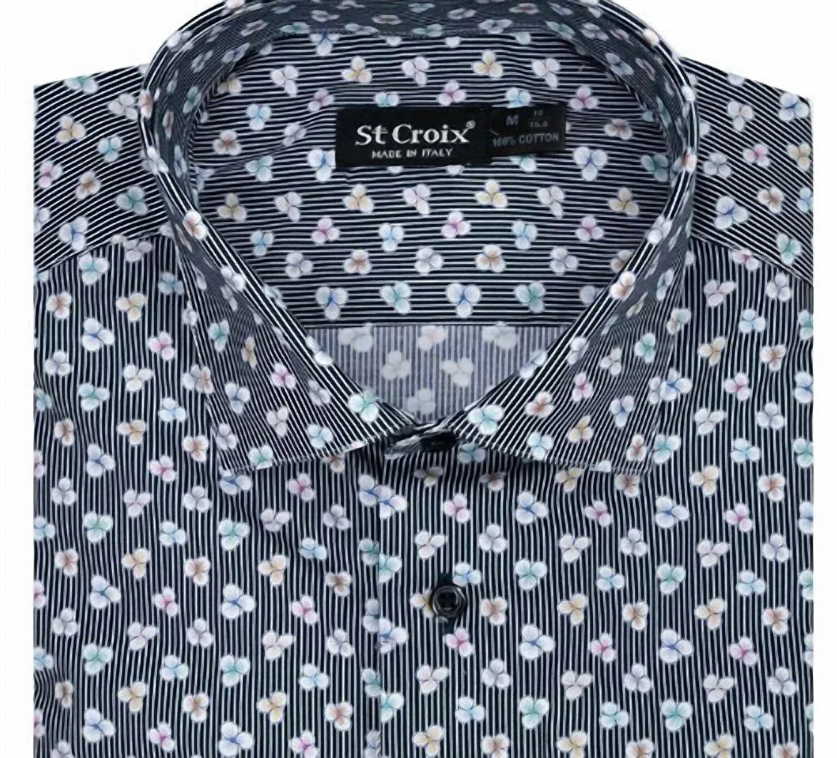 St. Croix - Men's 8236 Navy Mix Shirt