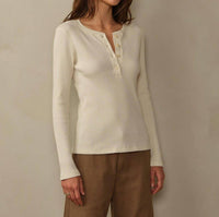 Road To Nowhere - Tasmen Ribbed Henley Top