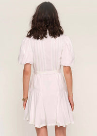 heartloom Calvin Mini Dress in white - women's dress - detail view