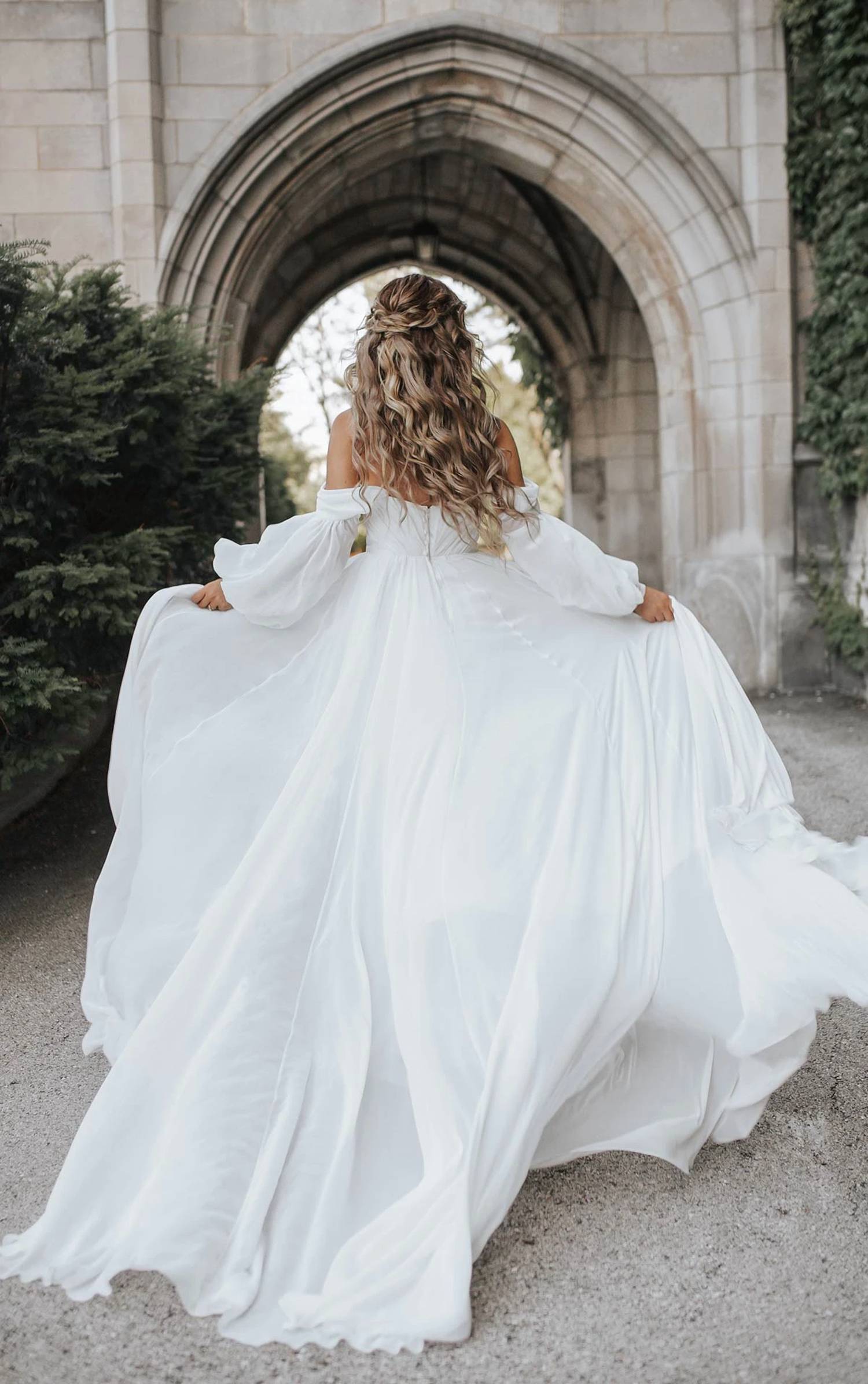 Essence Of Australia - Chiffon A-line Wedding Dress