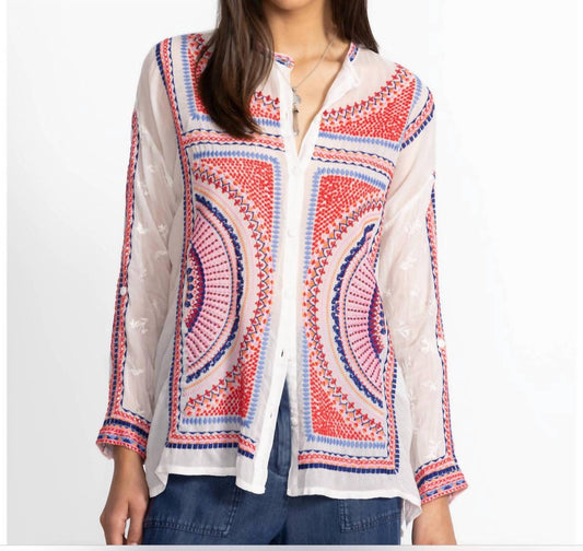 Johnny Was - The Audrey Mandarin Collar shirt