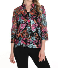 Frank Lyman - Abstract Lightweight Mesh Jacket