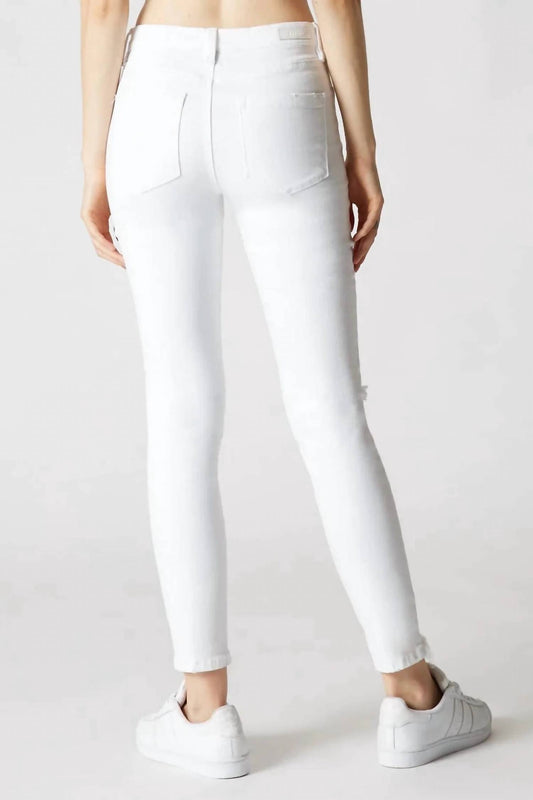 Blanknyc - Mid Rise Ripped Knee Ankle Skinny Jeans