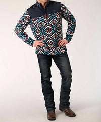 Roper - Aztec Print Fleece Pullover