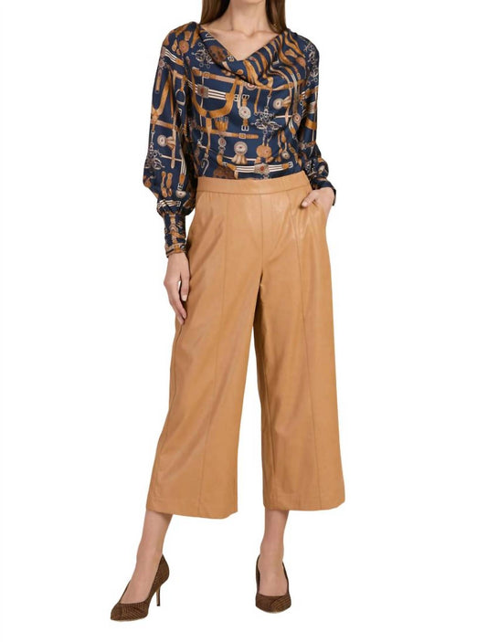 Tyler Boe - Payton Vegan Leather Cropped Pant