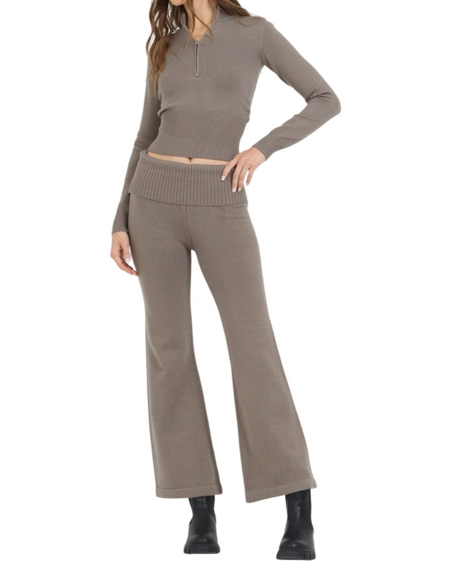 Vintage Havana - Slim Fit Knit Quarter Zip