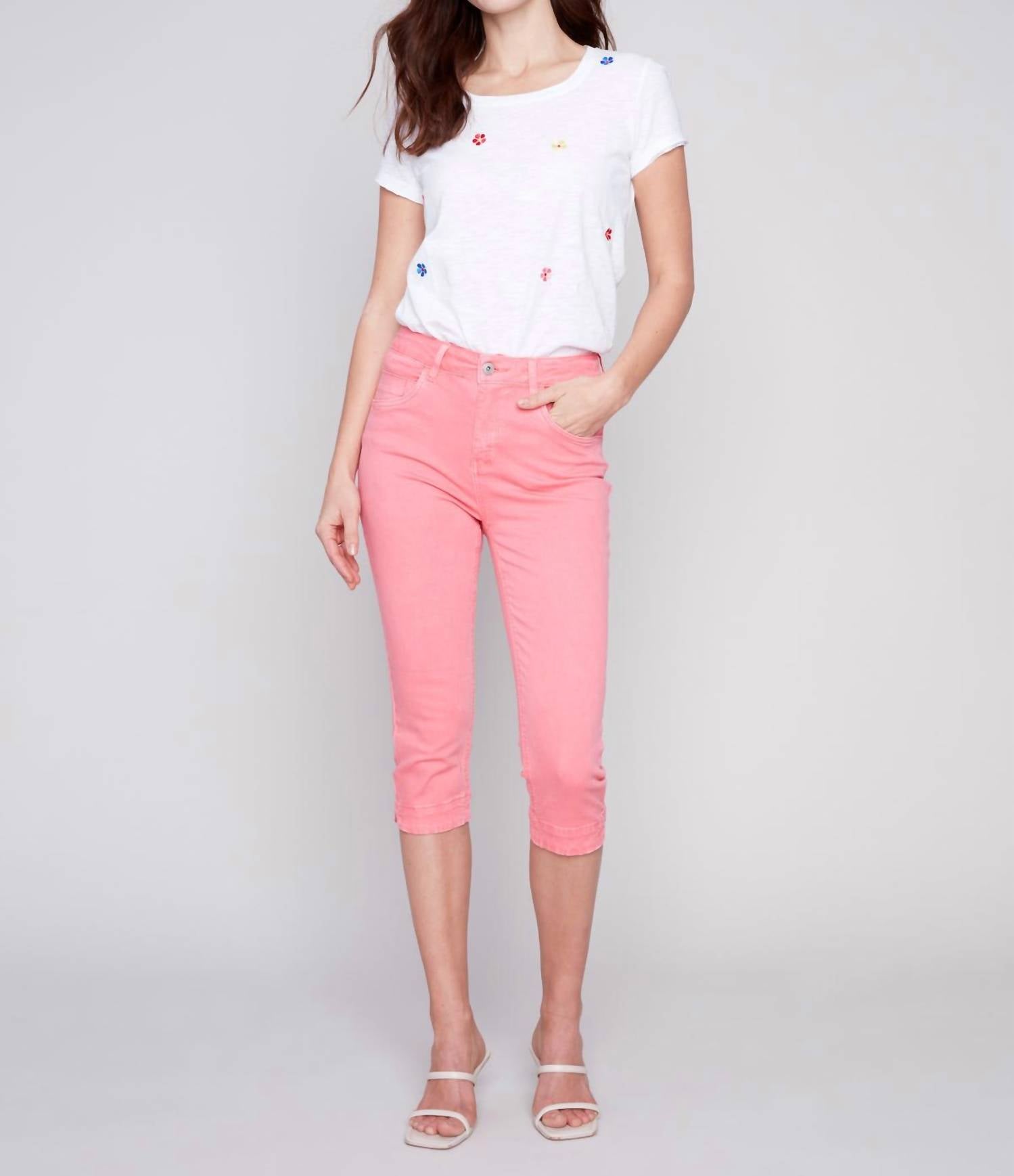 Charlie B - Capri Twill Pant