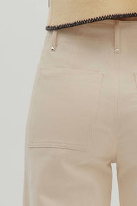 Entro - High Rise Wide Leg Trousers