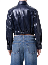 Agolde - Nahla Cropped Leather Jacket