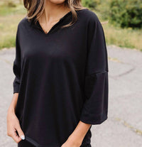 Blumin - Avonlea Drop Shoulder Top And Elastic Waist Pants Set