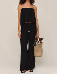 Bella Dahl - Beaded Drawstring Beach Pant