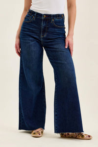 Judy Blue - High Waist Petite Retro Wide Leg Jeans