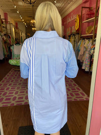Caryn Lawn - Preppy Patchwork Dress