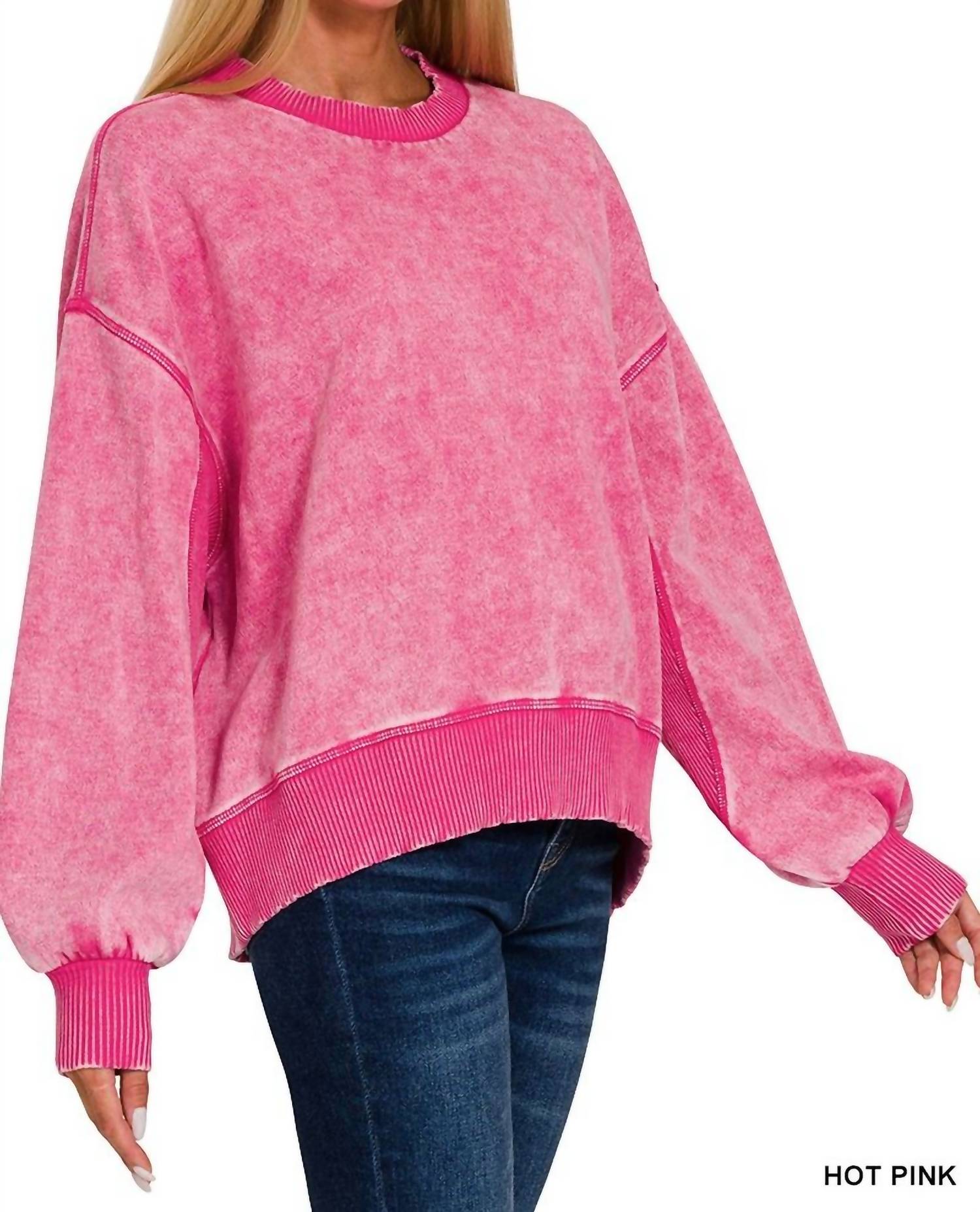 Zenana - Colleen Crew Sweatshirt