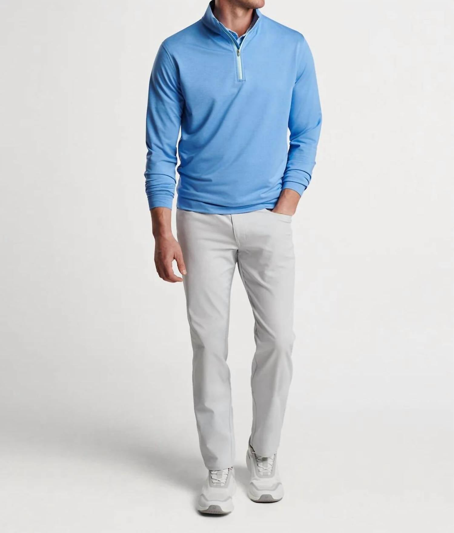 Peter Millar - Perth Melange Performance 1/4 Zip Sweater