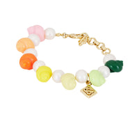 Casablanca Women's Shell & Pearl Bracelet in multi - women's jewelry
