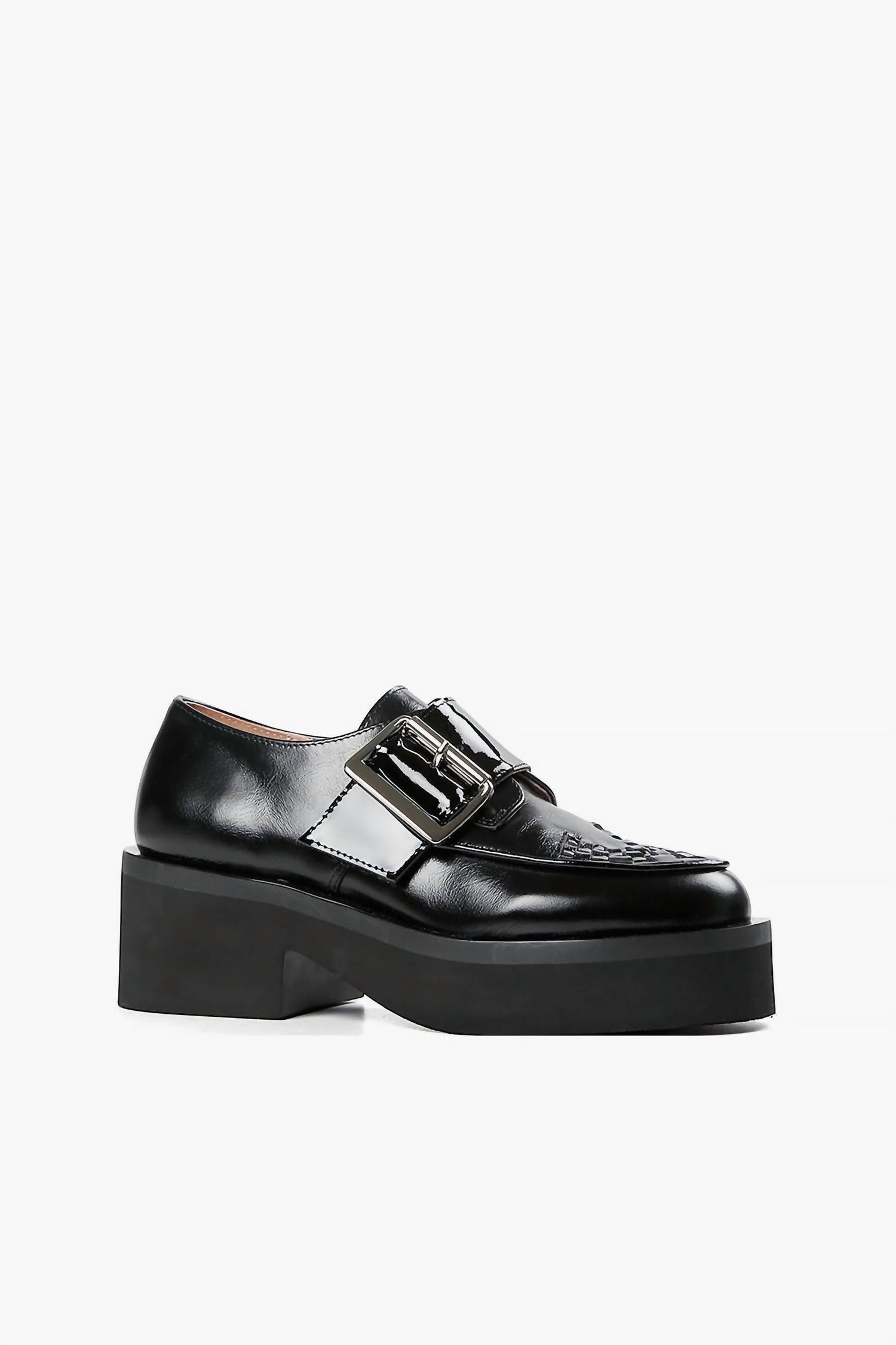 All Black - Women's Woven Solid Luggs Shoes