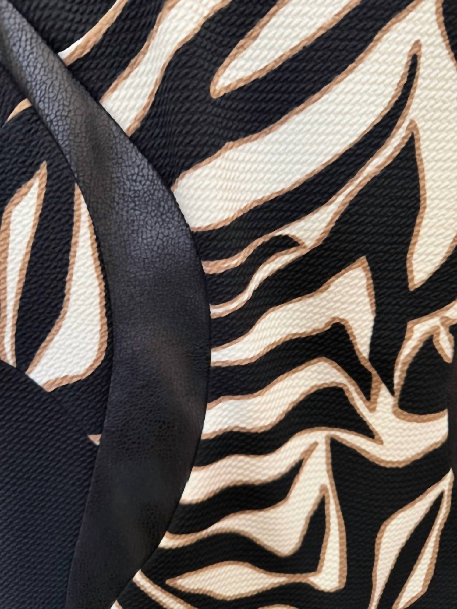 Bali Corp. - Women's Zebra Print Panel Dress