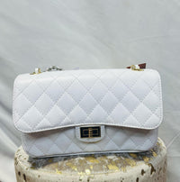 Charlie Leather - Women's Quilted Large Purse