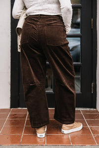 STEVE MADDEN Barrel Leg Pant in dark brown - women's pants - view 5