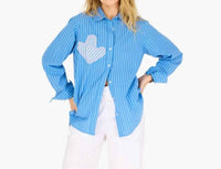 Kerri Rosenthal - Women's Mia Stripe Patchwork Shirt